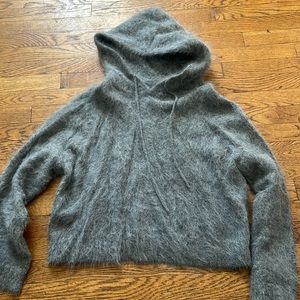 R + A mohair hoody sweater